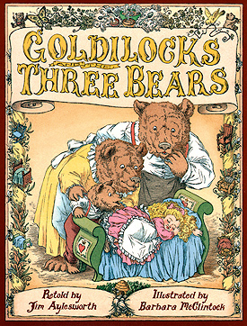 goldilocks three bears names